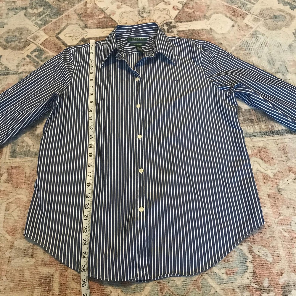 Lauren Ralph Lauren striped shirt medium - Picture 5 of 7